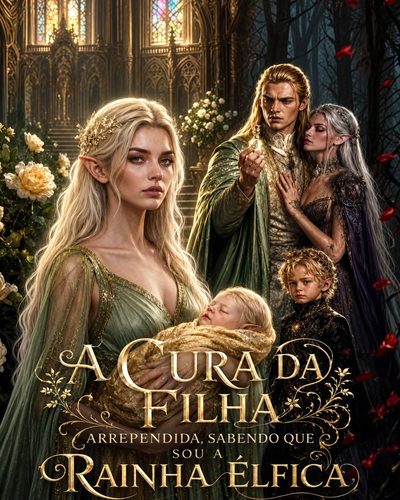Capa da minissérie A Cura da Filha Arrependida, Sabendo que Sou a Rainha Élfica