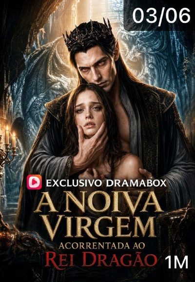 Capa da minissérie A Noiva Virgem Acorrentada ao Rei Dragão