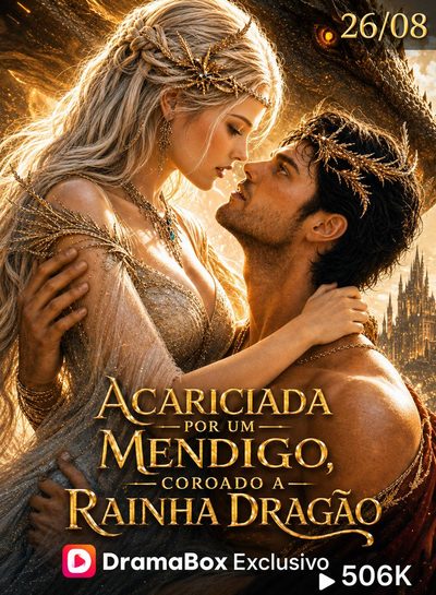 Capa da minissérie ✨ Acariciada por um Mendigo, Coroado a Rainha Dragão