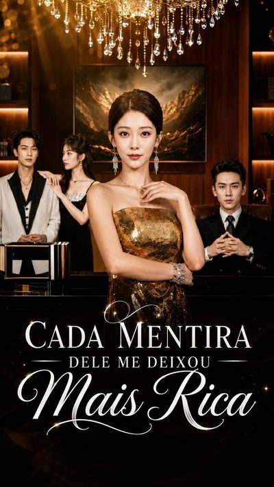 Capa da minissérie CADA MENTIRA DELE ME DEIXOU MAIS RICA Where Lies Became a Ladder