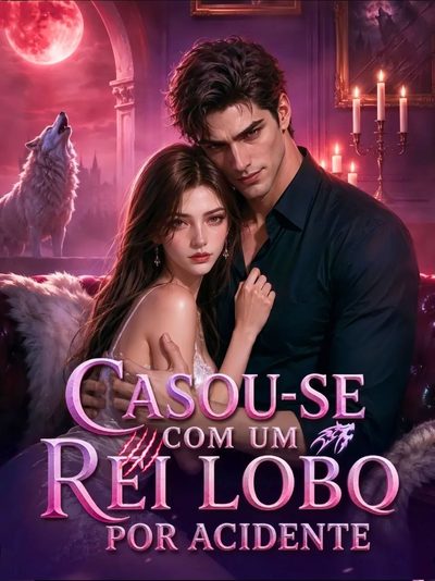 Capa da minissérie ☄️ Casou-se com um Rei Lobo por Acidente