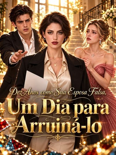Capa da minissérie Dez Anos Como Sua Esposa Falsa, um Dia para Arruina- Lo