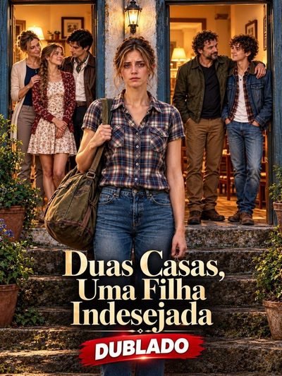 Capa da minissérie Duas Casas, uma Filha Indesejada