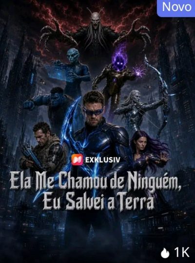 Capa da minissérie Ela Me Chamou de Ninguém, Eu Salvei a Terra