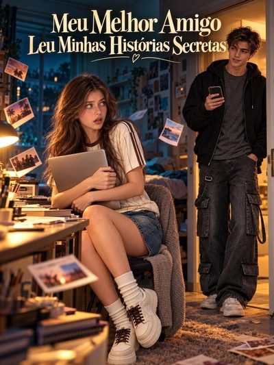 Capa da minissérie Meu Melhor Amigo Leu Minhas Histórias Secretas