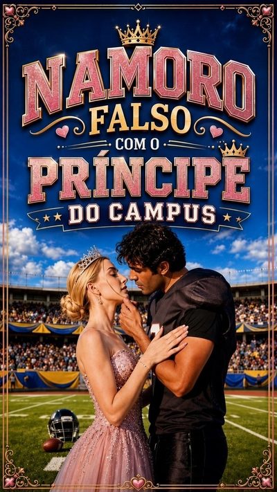 Capa da minissérie Namoro Falso com o Príncipe do Campus