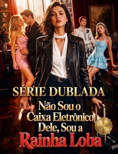 Capa da minissérie NÃO SOU MAIS O CAIXA ELETRÔNICO DELE. SOU A RAINHA LOBA -Dublado Ma