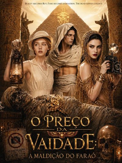 Capa da minissérie O Preço da Vaidade a Maldição do Faraó -