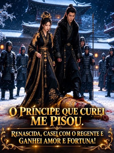 Capa da minissérie O Príncipe que Curei Me Pisou. Renascida, Casei com o Regente e Ganhei Amor e Fortuna!