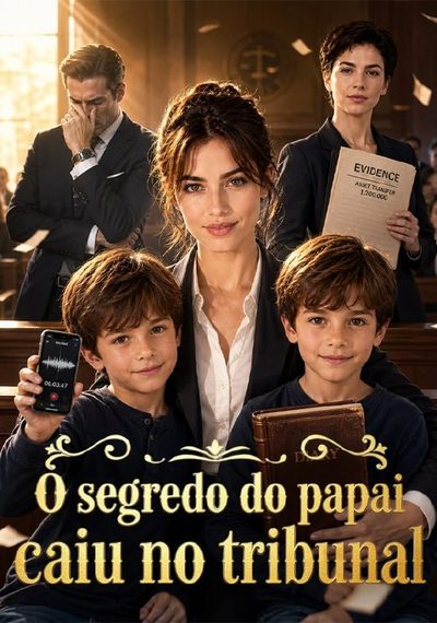 Capa da minissérie ✨ o Segredo do Papai Caiu no Tribunal