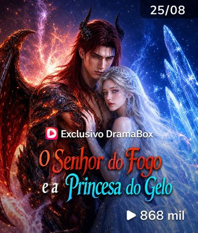 Capa da minissérie O Senhor do Fogo e a Princesa do Gelo