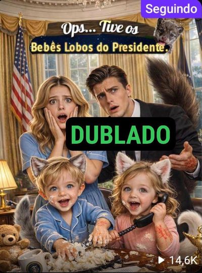 Capa da minissérie Ops... Tive os Bebês Lobos do Presidente.