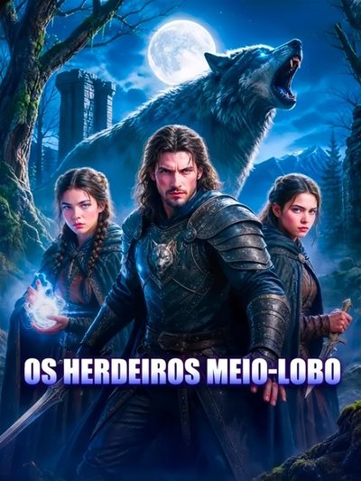 Capa da minissérie ☄️ os Herdeiros Meio Lobo