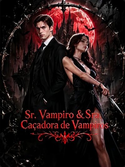 Capa da minissérie Sr. Vampiro e Sra Caçadora de Vampiros